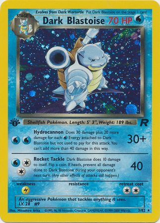 Dark Blastoise 3-82 1st edition
