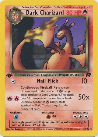 Dark Charizard  21-82  1st edition