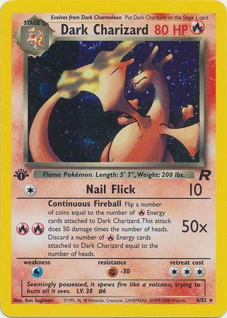 Dark Charizard  4-82  1st edition