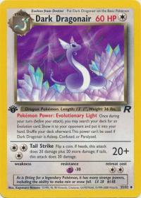 pokemon team rocket 1st edition dark dragonair 33 82 1st edition