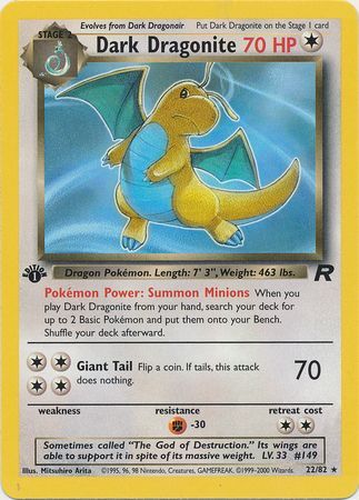 Dark Dragonite 22-82 1st edition