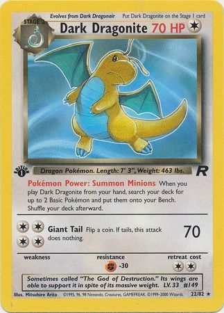 Dark Dragonite  22-82  1st edition