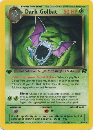 Dark Golbat  24-82  1st edition