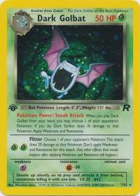 pokemon team rocket 1st edition dark golbat 7 82 1st edition