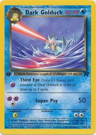 Dark Golduck 37-82 1st edition