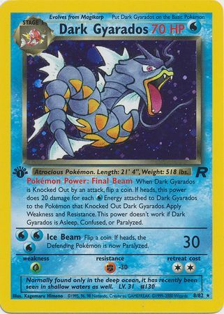 Dark Gyarados 8-82 1st edition