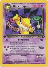 pokemon team rocket 1st edition dark hypno 26 82 1st edition