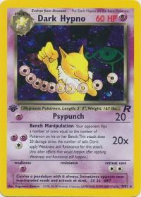 pokemon team rocket 1st edition dark hypno 9 82 1st edition