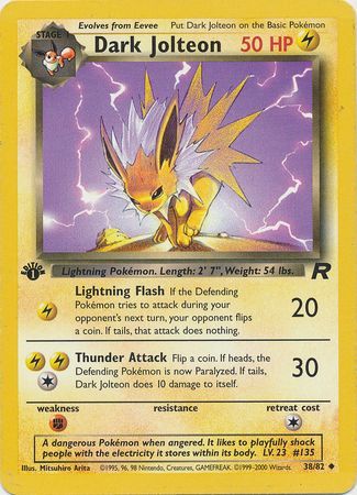 Dark Jolteon 38-82  1st edition