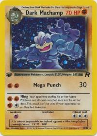 pokemon team rocket 1st edition dark machamp 10 82 1st edition