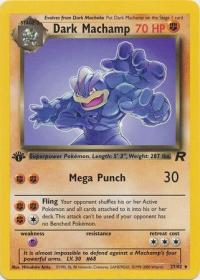 pokemon team rocket 1st edition dark machamp 27 82 1st edition