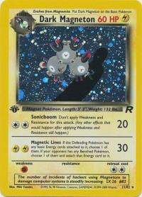 pokemon team rocket 1st edition dark magneton 11 82 1st edition