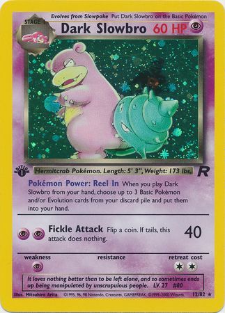 Dark Slowbro  12-82  1st edition