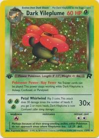 pokemon team rocket 1st edition dark vileplume 13 82 1st edition