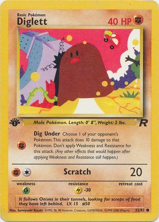 Diglett 52-82 1st edition