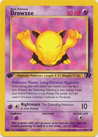 Drowzee 54-82 1st edition