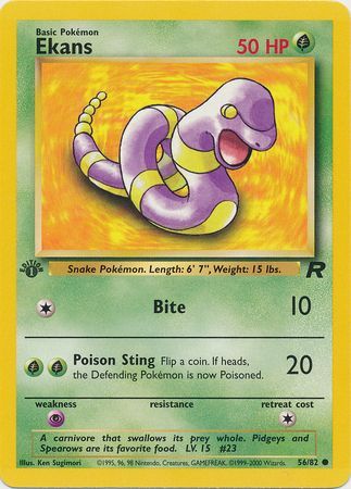 Ekans 56-82 1st edition