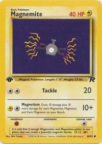 pokemon team rocket 1st edition magnemite 60 82 1st edition