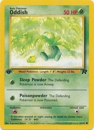 Oddish 63-82  1st edition