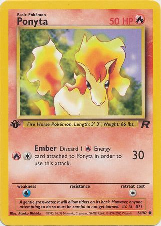 Ponyta 64-82  1st edition