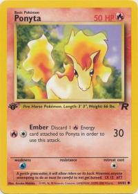 pokemon team rocket 1st edition ponyta 64 82 1st edition