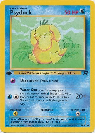 Psyduck 65-82 1st edition