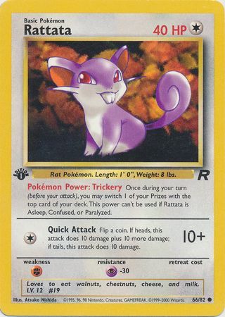 Rattata 66-82  1st edition