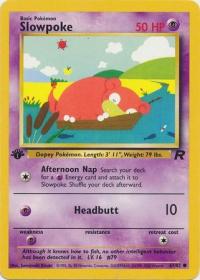 pokemon team rocket 1st edition slowpoke 67 82 1st edition