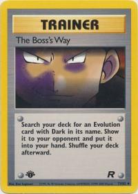 pokemon team rocket 1st edition the boss s way 73 82 1st edition