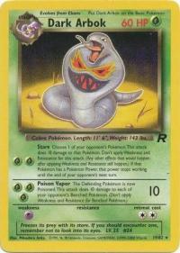 pokemon team rocket dark arbok 19 82