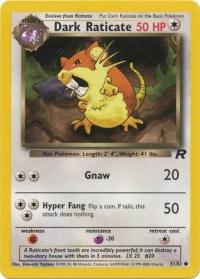 pokemon team rocket dark raticate 51 82