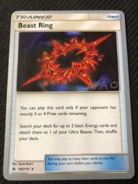 pokemon world championship cards beast ring 102 131 wc