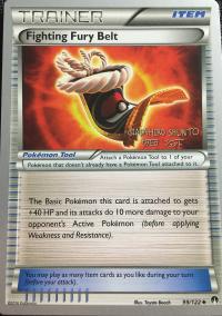pokemon world championship cards fighting fury belt 99 122 wc