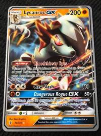 pokemon junk lycanroc gx 74 145 wc