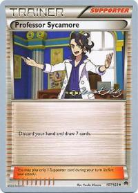 pokemon junk professor sycamore 107 122 wc