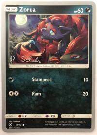 pokemon world championship cards zorua 52 73 wc