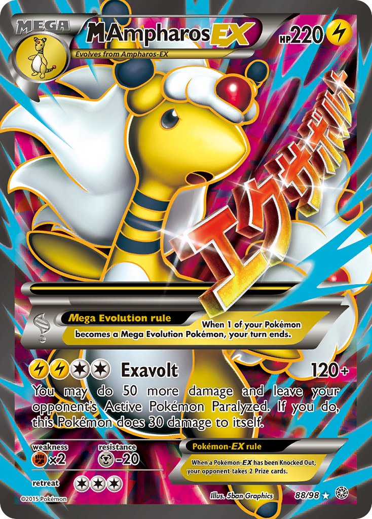 M Ampharos EX Full Art 88-98