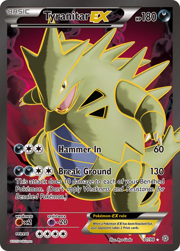 Tyranitar EX Full Art 91-98