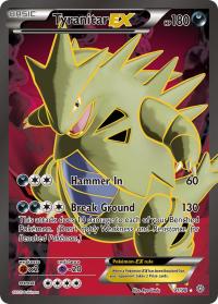 pokemon xy ancient origins tyranitar ex full art 91 98