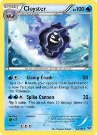 pokemon xy base set cloyster 32 146