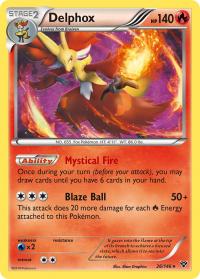 pokemon xy base set delphox 26 146