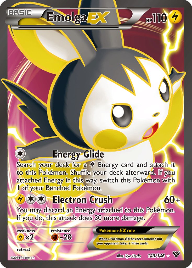 Emolga EX 143-146 - FULL ART