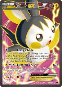 pokemon xy base set emolga ex 143 146 full art