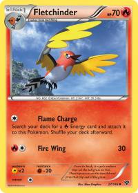 pokemon xy base set fletchinder 27 146