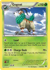 pokemon xy base set gogoat 19 146