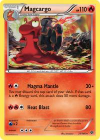 pokemon xy base set magcargo 21 146