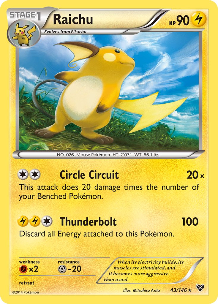 Raichu 43-146 (Non-Holo)