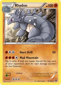 pokemon xy base set rhydon 61 146 rh