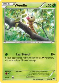 pokemon xy base set weedle 3 146 rh