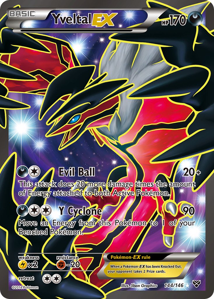 Yveltal EX 144-146 - FULL ART